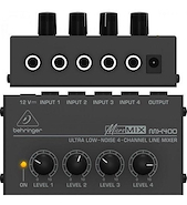 Consola Mixer De Linea Micromix 4 Canales BEHRINGER MX400