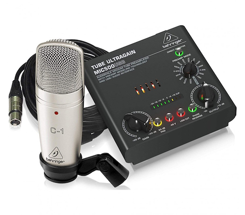 Kit de Grabacion Sreaming Interfaz  + Microfono C1 BEHRINGER VOICE STUDIO