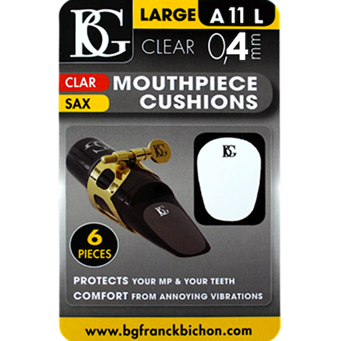 Protector De Boquilla Saxo/Clarinete Transparente 0.4mm C/U BG A11L Large