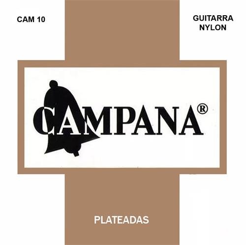 Encordado para Guitarra Clasica Nylon Cristal Plateadas CAMPANA CAM10