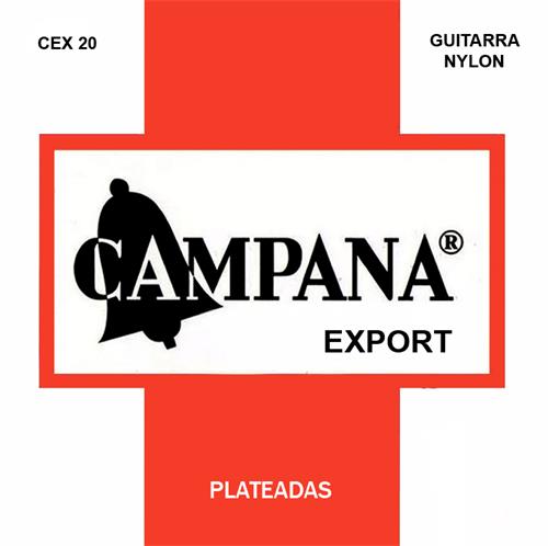 Encordado para Guitarra Clasica Nylon Cristal Plateada EXPOR CAMPANA CEX 20