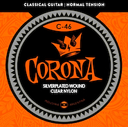 Encordado para Guitarra Clasica Nylon Cristal Plateadas CORONA C-46