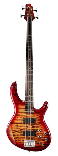 Bajo Electrico Activo 4 cuerdas Cherry Red Sunburst CORT ACTION-DLXPLUS-CRS