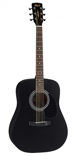 Guitarra Acustica Dreadnought c/funda CORT AD810-BKS