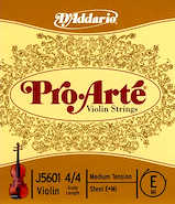 Cuerda para Violin 1ra Acero al Carbono ProArté DADDARIO J56014/4M