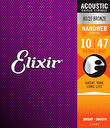 Encordado para Acustica 010 Bronze 80/20 NANOWEB ELIXIR 11002