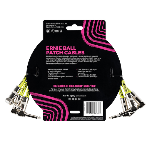 Cable Plug - Plug Interpedal Patch 30CM ERNIE BALL P06075