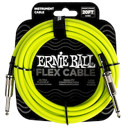 Cable Plug - Plug Flex 6 mts. VERDE ERNIE BALL P06419