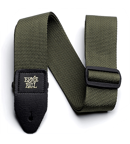 Correa para Guitarra Polypropileno - VERDE MILITAR ERNIE BALL P04048
