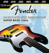 Encordado para Bajo Nickel Plated Steel 030 6 Cuerdas FENDER 7250-6
