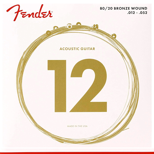 Encordado para Acústica 80/20 Bronce Wound 012-052 FENDER 073-0070-40