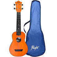 Ukelele Soprano de Fibra con Funda FLIGHT TUS35OR