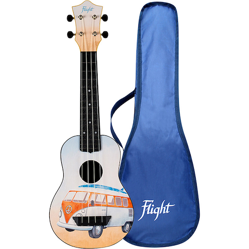 Ukelele Soprano de Fibra con Funda FLIGHT TUS25 BUS