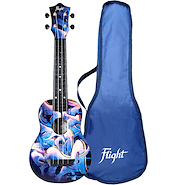 Ukelele Soprano de Fibra con Funda FLIGHT TUS40 GRAFFITI