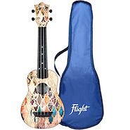 Ukelele Soprano de Fibra con Funda FLIGHT TUS40 GRANADA