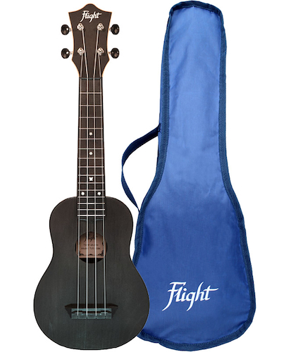 Ukelele Soprano de Fibra con Funda FLIGHT TUS35BK