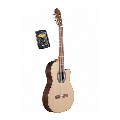 Guitarra Clasica Criolla con corte y Eq 3/4 FONSECA 41KEC