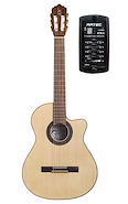 Guitarra Clasica Criolla con corte y Eq Mate FONSECA 40KECM