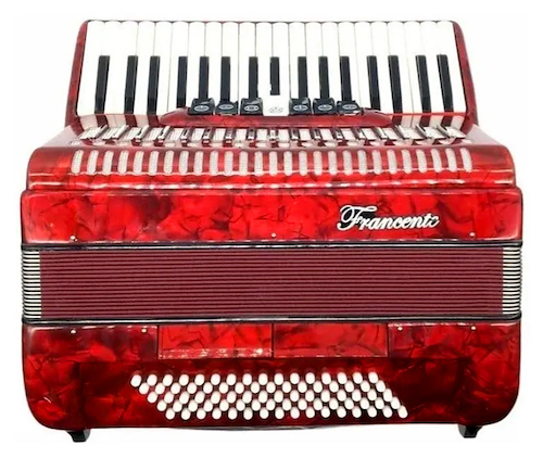 Acordeon a Piano 80 bajos - 37 Teclas c/Estuche FRANCENTE L1309