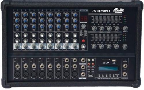 Consola Potenciada  8 Canales MP3 800W GBR POWER8200