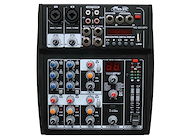 Consola Mixer de Sonido 6 Canales 2ST+2Mono USB/MP3 GBR MD655 MP3