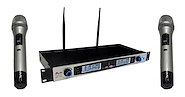 Microfono Inalámbrico Doble de Mano UHF GBR 3MG-UHF-1710