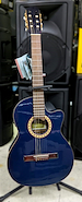 Guitarra Clasica Electrociolla con Corte Concierto Azul GRACIA WILDE LUXE EQ