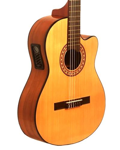 Guitarra Clasica Electrocriolla con Corte Estudio Superior GRACIA M10 EQ PRENER