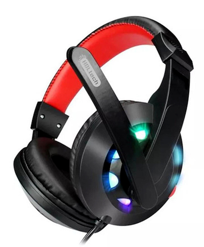 Auriculares Gamer con Microfono y Luces Led PC,Consola,Cel HBLTECH HP829