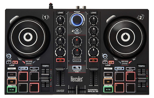 Controlador de Dj HERCULES DJ DJ CONTROL INPULSE 200 - GRUPO CENTERLOM