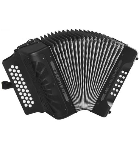 Acordeon a Botones Verdulera 31 Botones 12 Bajos Negro HOHNER REY VALLENATO A4922S