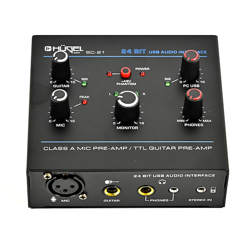 Placa Interfaz de Audio 1x1 HUGEL SC-21