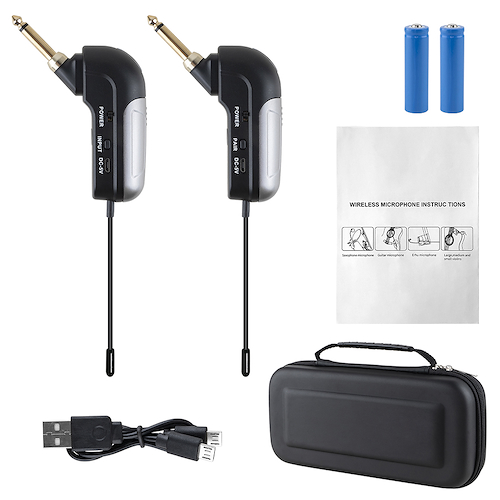 Sistema Microfono Inalambrico para Guitarra y Bajo UHF HUGEL KX-868