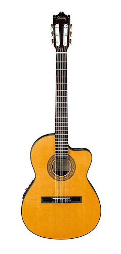Guitarra Electrocriolla Clasica Nylon Natural c/Corte IBANEZ GA35CENAT