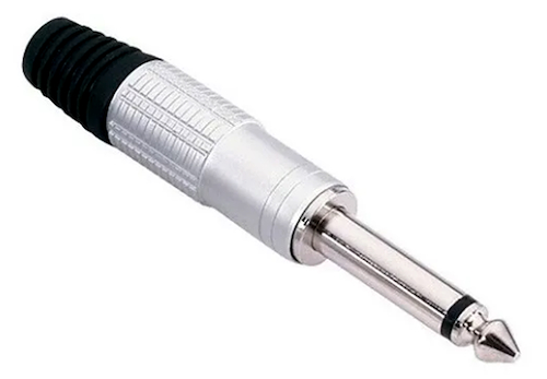 Ficha Plug Mono 6,5mm Metalico para Cable JACKS SP102-CP10