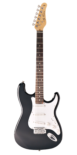 Guitarra Electrica Strato Rosewood Black JAY TURSER JT-300-BK