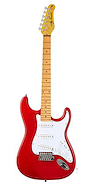 Guitarra Electrica Strato Maple Metallic Red JAY TURSER JT-300M-MRD