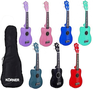 Ukelele Soprano con Funda - Colores varios KORNER UKR-10