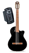 Guitarra Clasica Electrocriolla sin Boca c/Artec term. Mate LA ALPUJARRA 300KECNM tapa Negra