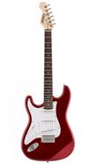 Guitarra Electrica Stratocaster S-S-S Bordo Zurda LEONARD LE365MRD