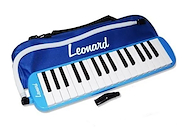 Melodica a Piano 32 Notas Azul con Funda LEONARD M32ABL