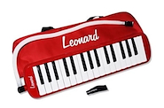 Melodica a Piano 32 Notas Roja con Funda LEONARD M32ARD