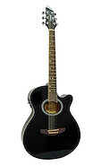 Guitarra Electroacustica Negra c/Corte Eq 5 Bandas LEONARD LA262BKEQ