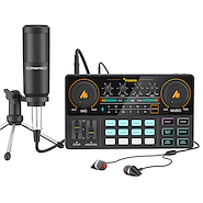Kit Podcast Mezclador AM200 + Microfono Condenser MAONO AU-AM200S1