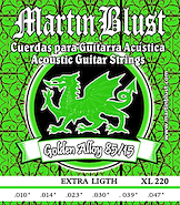 Encordado para Guitarra Acustica Extra Light 010 MARTIN BLUST XL220