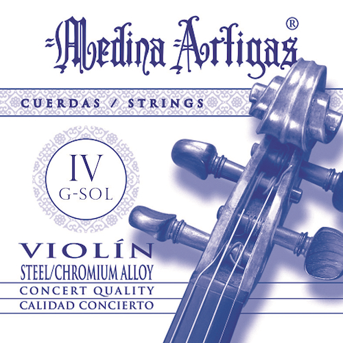 Cuerda para Violin 4ta Acero Flat MEDINA ARTIGAS 4°VIOLIN AZUL