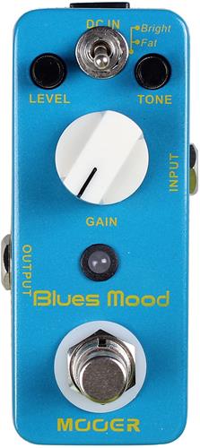 Pedal de efecto para guitarra - Blues Overdrive, Bright/Fat MOOER BLUES MOOD