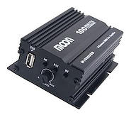 Potencia Amplificador para Auto c/USB - 100W RMS (4ohms) 12v MOON AUDIO CAR M1050USBI