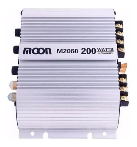 Potencia Amplificador para Auto 2 canales 50W RMS 200W PMPO MOON AUDIO CAR M2060