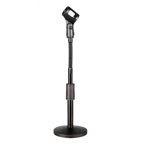 Soporte de Microfono Recto/Flexible Base Redonda Pesada MOON PMM04